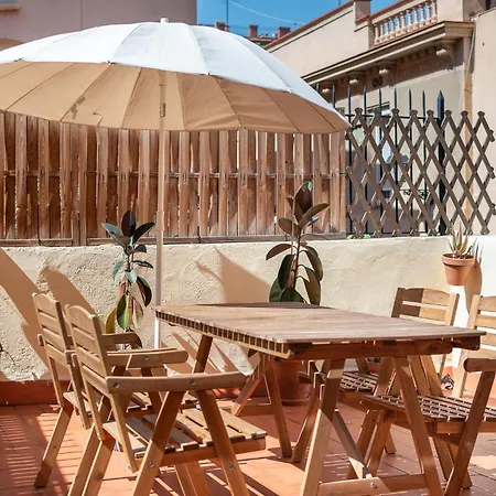 Apartment Light, Cozy Terrace And Local Life In Gracia