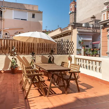 Light, Cozy Terrace And Local Life In Gracia Apartment Barcelona